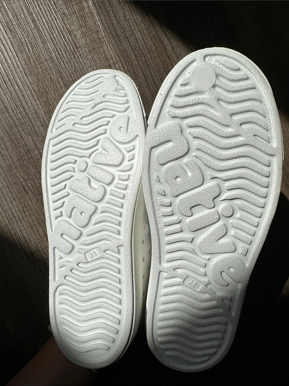 Native ‘Jefferson’ White Slip-On Perforated Sneakers